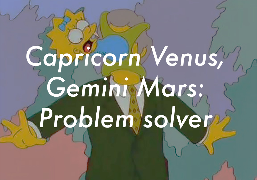Capricorn Venus Gemini Mars