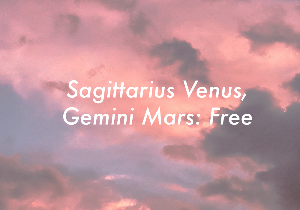 Sagittarius Venus Gemini Mars